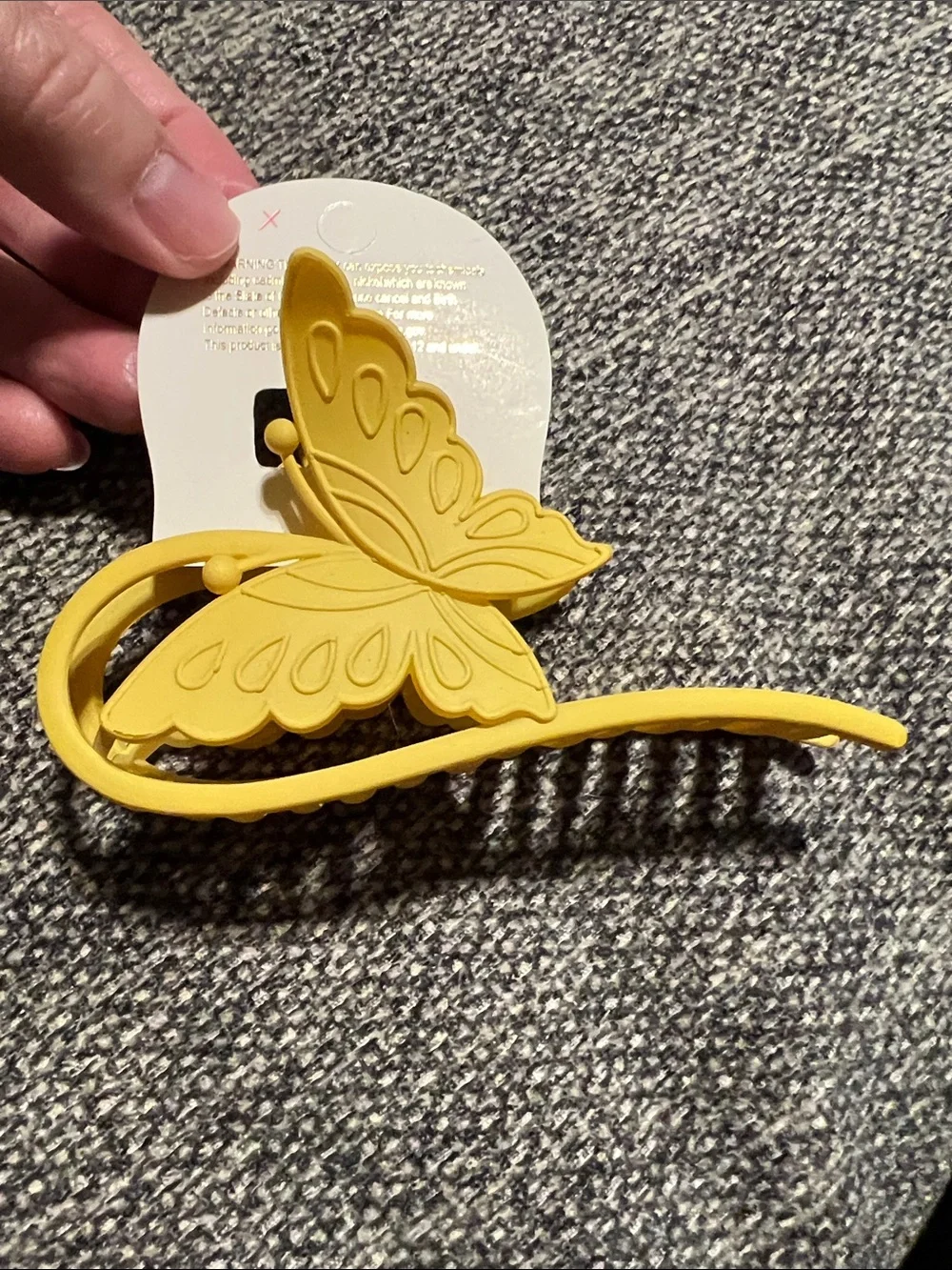 NWT Yellow Butterfly Hair Clip - Women Accessories